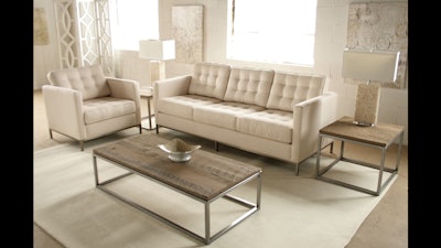 Vito sofa and club chair in cream