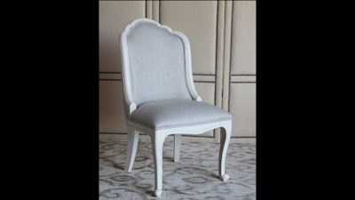 Oly Belle side chair in antique white finish