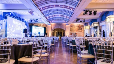 A corporate dinner in Currelly Gallery