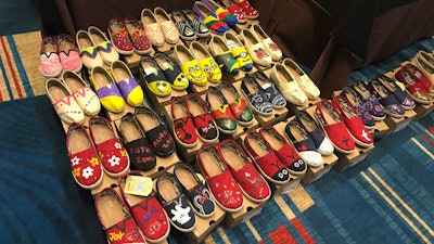 TOMS Shoe Decorating charitable event