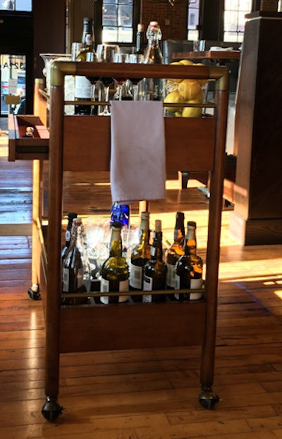 Oak & Rowan's Cocktail Cart