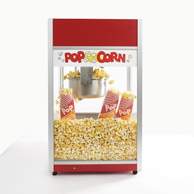 Popcorn machine, price upon request, available in the mid-Atlantic and Northeast from Party Rental Ltd.