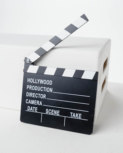 Century film clapper board, $30, available in New York from Acme Studio