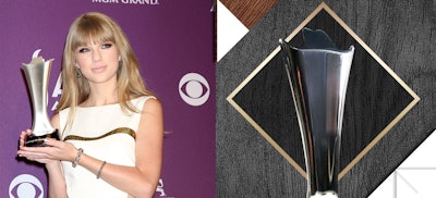 Taylor Swift with the Society Awards Academy of Country Music Award