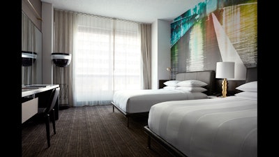 Our newly-redesigned King Guest rooms feature built in desks and flat-panel TVs.