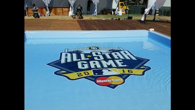 CGS printed pool banner for 2016 all-star game