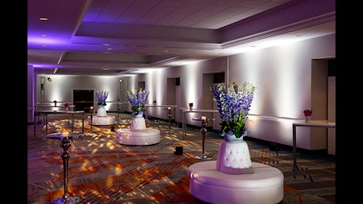 The foyer is the perfect location for your next pre-function cocktail party.