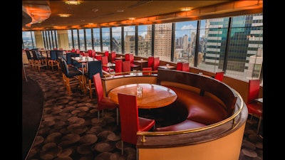 Enjoy gorgeous NYC skyline views while dining at The View.