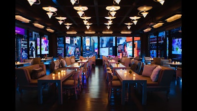 R Lounge Night - Book your next event overlooking the heart of Times Square.