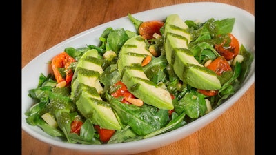 Fresh avocado tomato salad