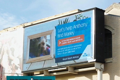 One such billboard actually helped to recover a lost dog—with success.