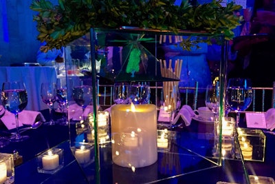 The dining tablescape at New York’s 9/11 Memorial & Museum benefit dinner in September featured a hologram prism, which displayed the Survivor Tree through the four seasons (the charred trunk of a Callery pear tree, which became known as the “Survivor Tree,” was pulled from the rubble of the World Trade Center site after the attacks and remains alive on the grounds today).