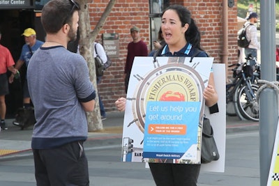 The brand’s presence was amplified throughout the city with an advertising campaign focused on helping the people of San Francisco. Interactions included a countdown for ferry departures and a surf report.