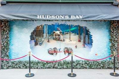 Hudson's Bay Holiday Window Unveiling