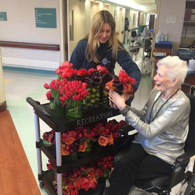 Repeat Roses is a New York-based company that collects and repurposes florals from events and delivers them to those in need, such as residents in hospitals, nursing homes, and hospices. The service is available throughout the United States through a network of employees and providers; fees start at $750.