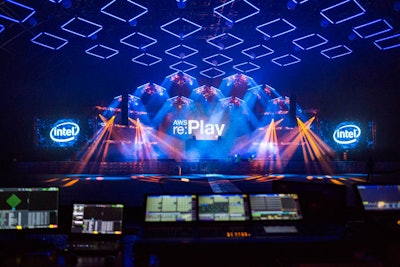 Nearly 42,000 channels of control fed the complex lighting system.
