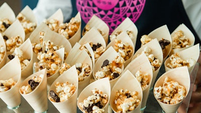 OnTheMarc Passed Dessert: Chocolate Caramel Popcorn.