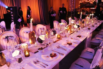 The evening included a black-tie reception and a seated dinner by Starr Catering Group.