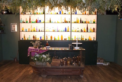 A Potions room showcased a variety of apothecary-inspired decor. When open to the public, an actress will brew elixirs and interact with guests.