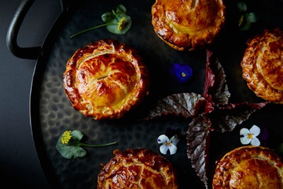 Mini chicken pot pies will be among Patina's dishes on offer for the huge after-party crowd.