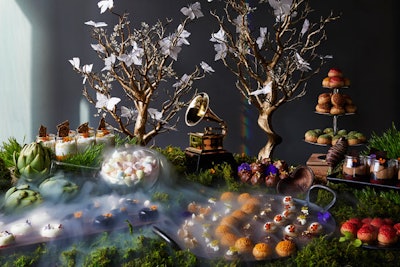 The 'Dragon's Breath' dessert will evoke the look of fog among the sweets station offerings.