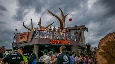 Jägermeister custom festival brand activation