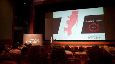 Comcast Spotlight hosts annual corporate meeting in Miramar Cultural Center's 800-seat theatre.