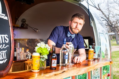2 Mobile Bar And Bartender Silvercloud Trailer Events