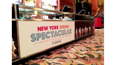 Radio City New York Spring Spectacular Counter Wrap designed by Mark Stephen Experiential Agency