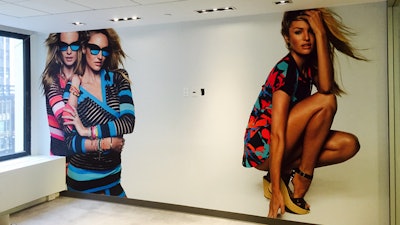 Juicy Couture Showroom Wall Graphic designed by Authentic Brands Group
