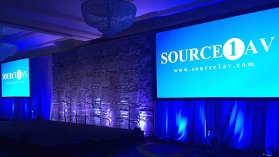 Pillow walls gave texture to the stage at Source1AV