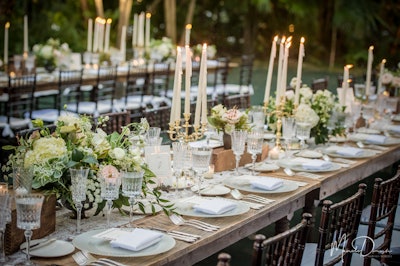 Table Decor at Villa Woodbine