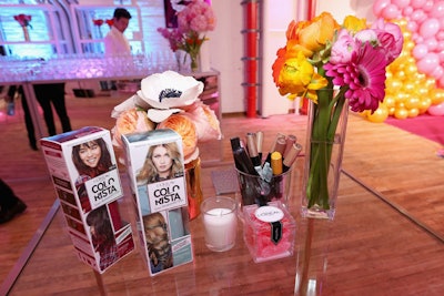 Displays featuring L’Oréal’s newest products—Infallible Paints and Colorista—were placed throughout the space.