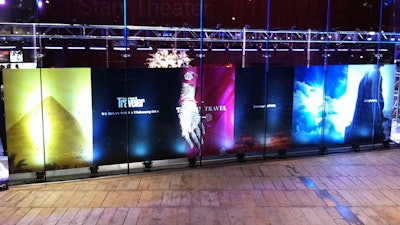 Traveler Freestanding Backdrop at Lincoln Center by Overland Entertainment