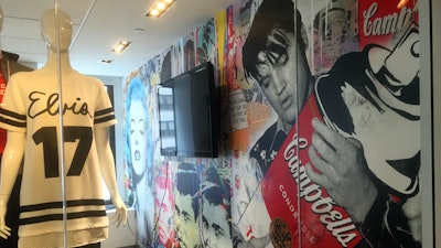 Marilyn Monroe, Michael Jackson, Mohamed Ali, Elvis Presley Wall Wrap designed by Authentic Brands