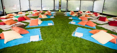 Use of Tented Space for Indoor Lounge Areas