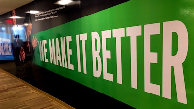 Internal Campaign “We Make It Better” Wall Wrap for Cognizant