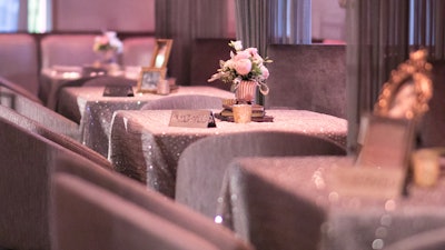 Delicate vintage table settings for an exclusive VIP event
