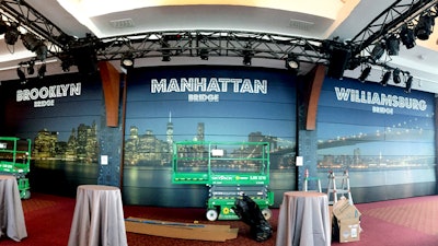 L’oreal Air wall Room Divider Wrap designed by Technical Producing Group