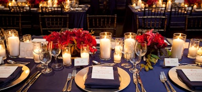 Elegant Tabletop Design to Tie Into Event Theme