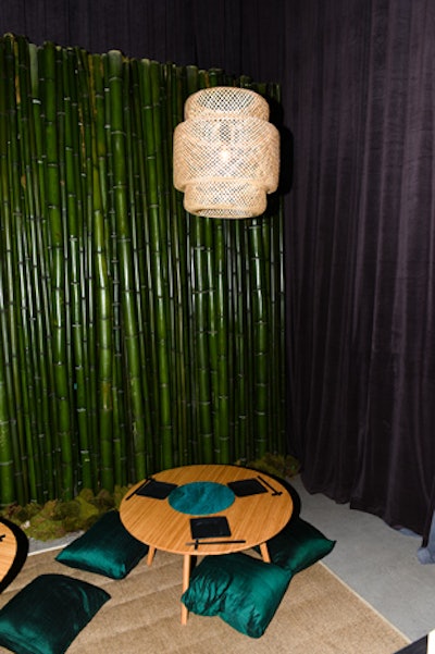'We spent a lot of time making sure that each installation felt authentic to the region it was representing,' said Nicola. 'For Hong Kong, we brought in a real bamboo wall and low-set tables with dim sum offerings and a tea-infused cocktail. As a discovery moment, we created custom fortune cookies with travel-theme quotes.'