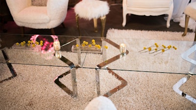 With the right accessories a cocktail table can be the centerpiece to a modern event