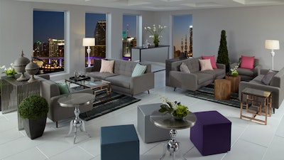 The Draper sofa and chair is the perfect fit for any event