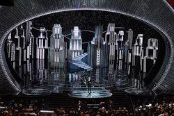 Producers cited the 3-D city-theme stage sets as a highlight of the 89th Oscars.
