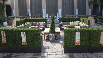 Greenery is the perfect way to create spaces for any event