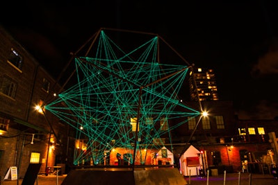 The 'Light Star' installation by Venividimultiplex of the Netherlands can be viewed as a nod to Star Wars.