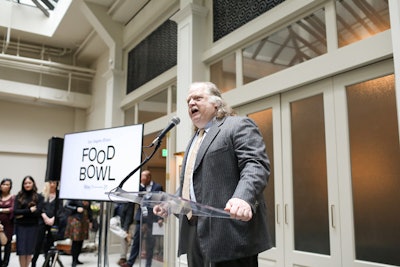 Los Angeles Times’ Pulitzer Prize-winning critic Jonathan Gold spoke at the launch event for Food Bowl, and will contribute to curating and hosting the event's programming.