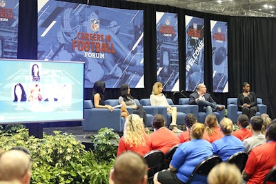 The N.F.L. hosted the first Women’s Careers in Football Forum Thursday and Friday. The event included panel discussions, presentations, and networking sessions aimed to educate and prepare women for positions such as coaching, officiating, and scouting.