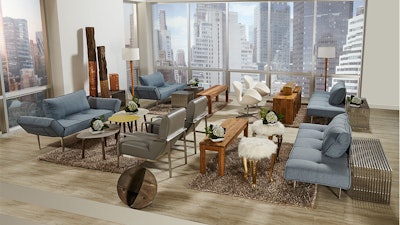 The Xander Sofa has the look and versatility perfect for any lounge setting