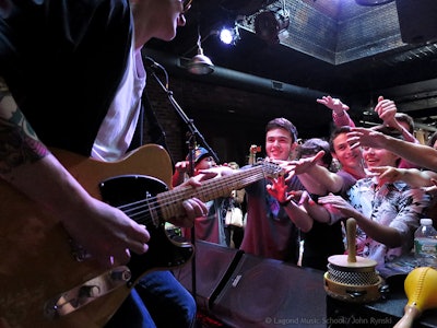 Intimate concert setting